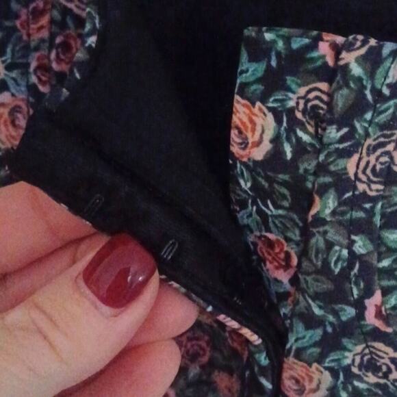 Zara Y2K Floral Square Neck Corset Crop Top M NWOT - Picture 10 of 13